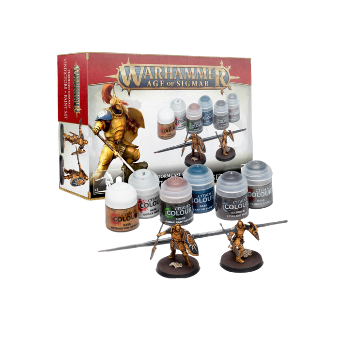 Warhammer 40k Stormcast Eternals Vindictors + Paints Set