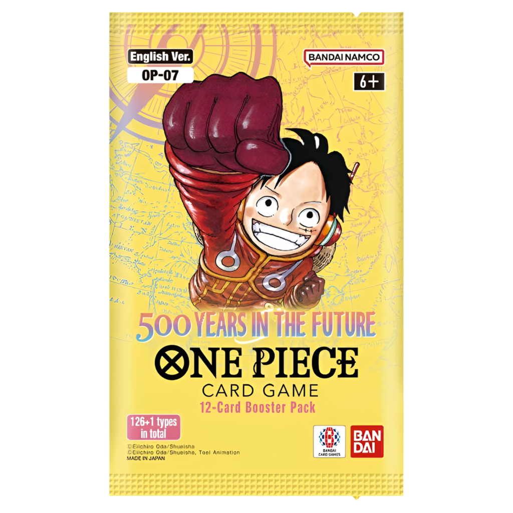 New One Piece 500 Years in the Future Booster Pack, collectible card game, vibrant artwork, sealed package