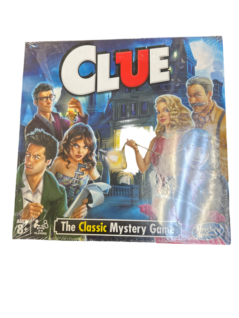 New Clue Board Game, latest edition with vibrant graphics, family-friendly mystery solving, in sealed packaging