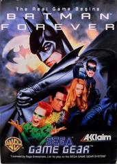 Buy Batman Forever GameGear vintage video game, black cartridge, 90s classic action-adventure platformer