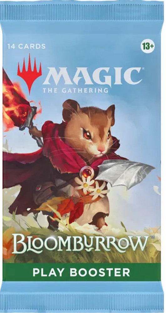 Magic the Gathering Bloomburrow Booster Pack featuring exclusive play cards, vibrant artwork, and collector's items