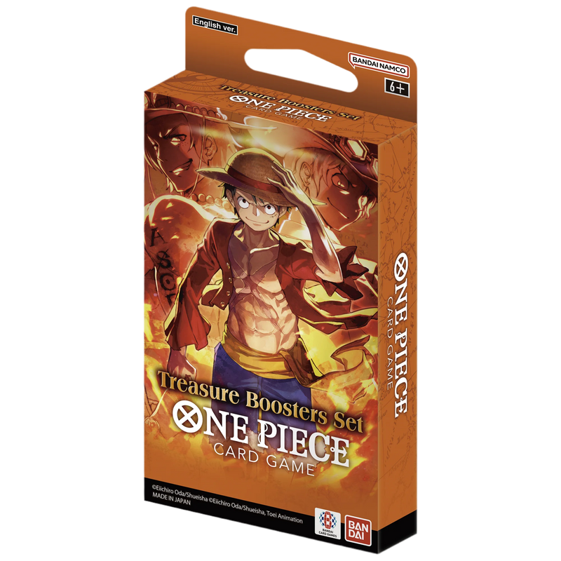 New One Piece Treasure Boosters Set with exclusive collectible cards, vibrant artwork, sealed package