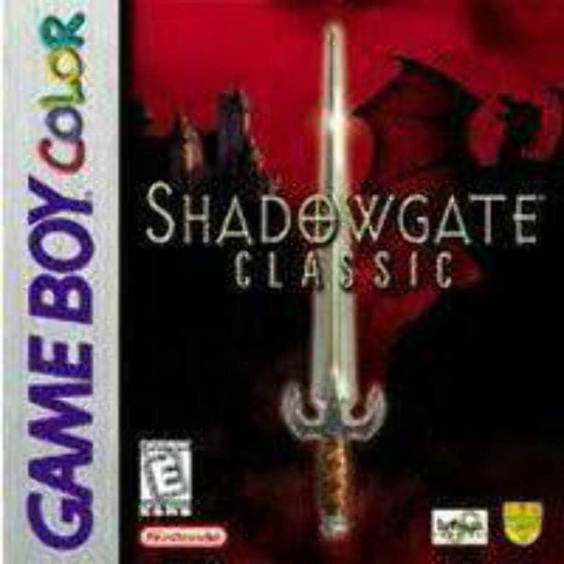 Shadowgate Classic GBC game cartridge, vintage RPG for Game Boy Color, collectible condition