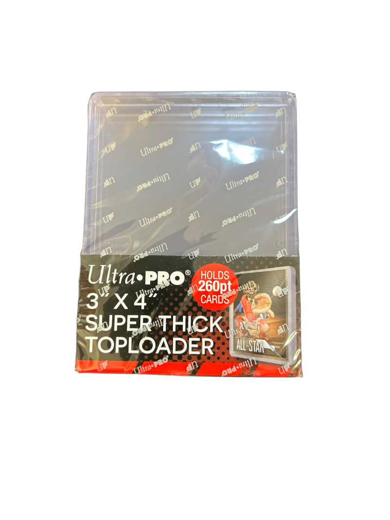 Buy new Ultra-pro Super Thick Toploader 10-pack, clear card protectors for trading cards, durable plastic, standard size