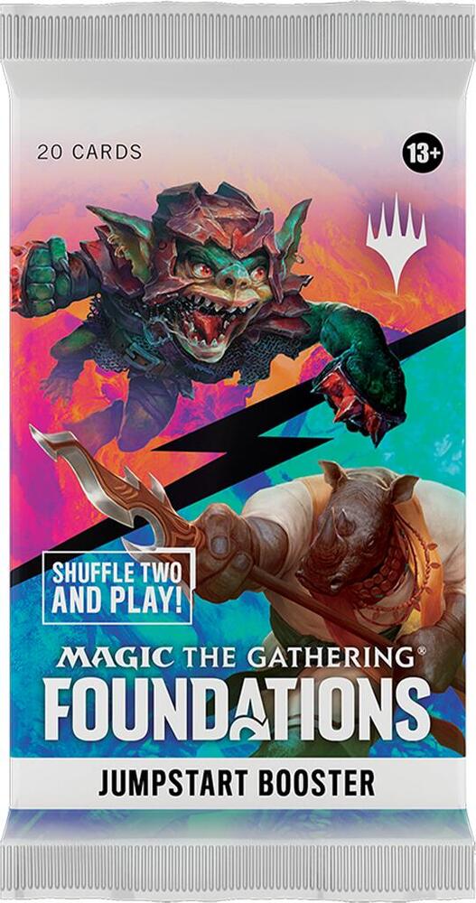 Magic the Gathering Foundations Booster Pack from Jumpstart series, collectible card game pack, strategy play essentials