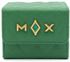 Black Mox Luxury Deck Box 100+ with premium leather finish for card game enthusiasts, secure magnetic closure