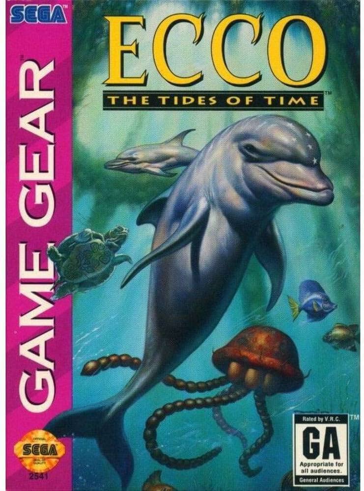 ECCO The Tides Of Time GameGear classic adventure game cartridge, vintage 90s collectible