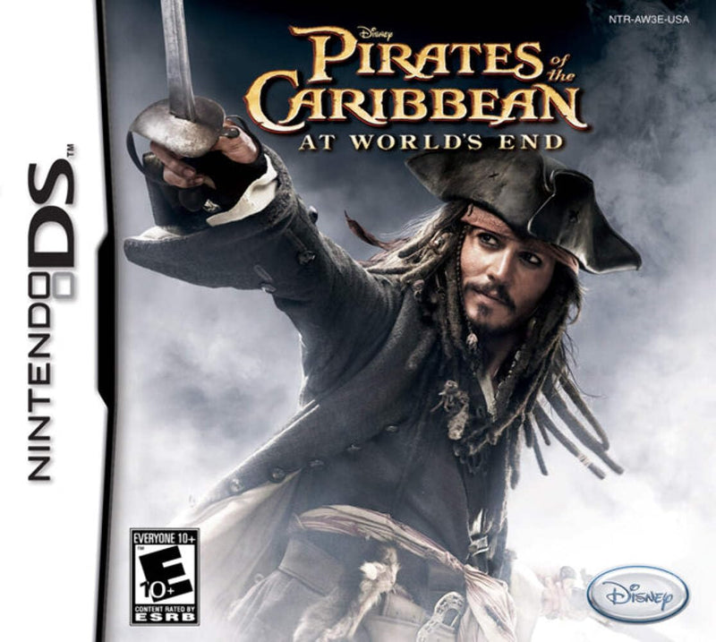Pirates of the Caribbean At World's End DS game, action-adventure for Nintendo DS, vibrant cover art