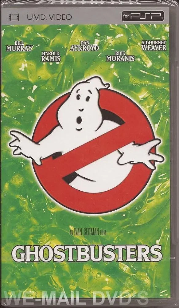 Ghostbusters 1 Movie for PSP, classic comedy film on UMD, perfect for fans of retro gaming and movies