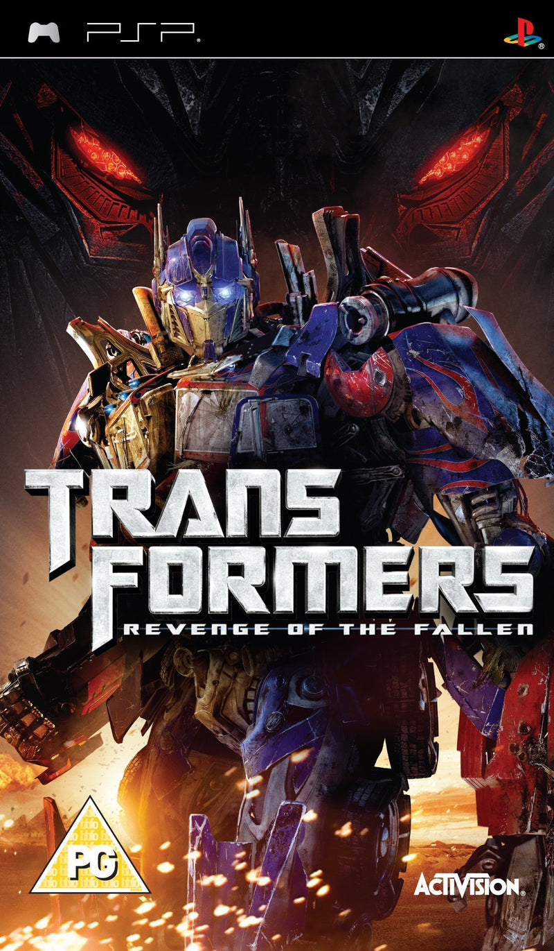 Transformers Revenge Of The Fallen PSP game, action-packed adventure for PlayStation Portable