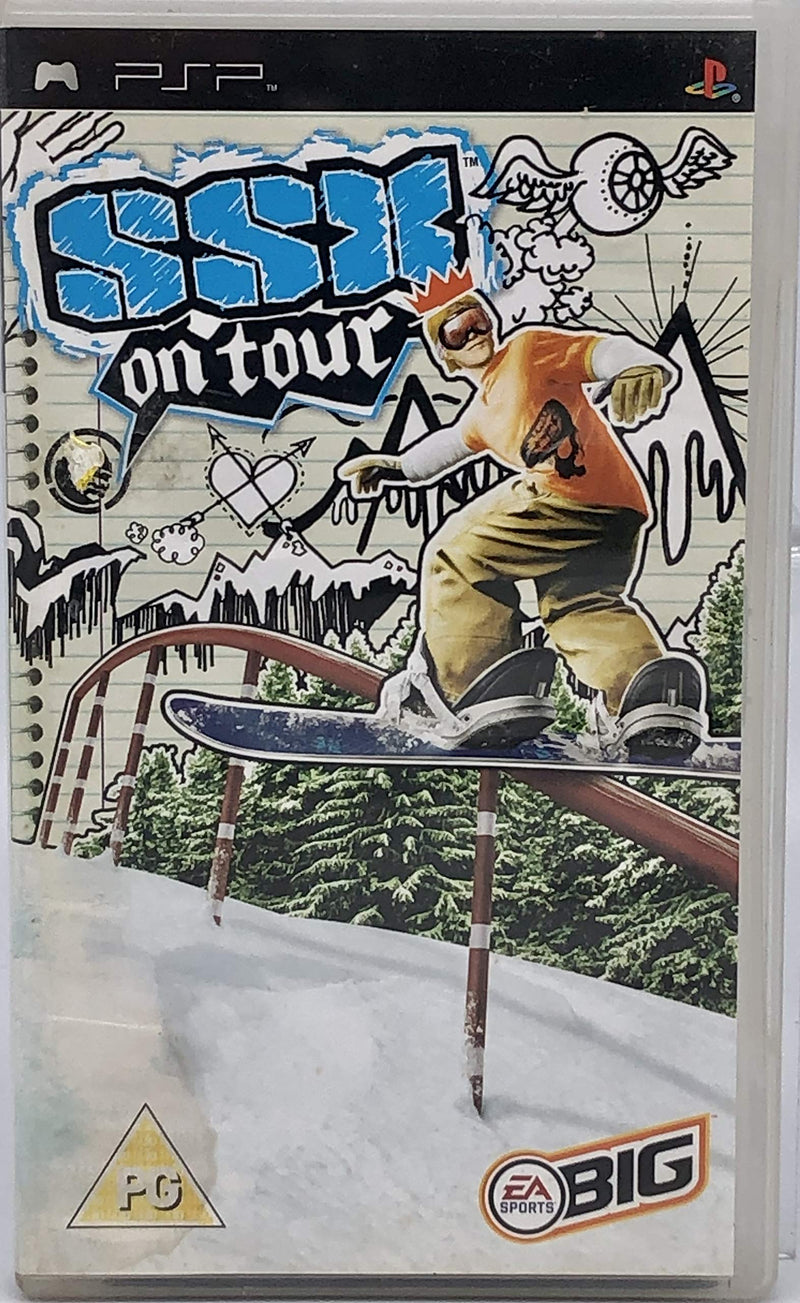 SSX On Tour PSP game, action-packed snowboarding video game for PlayStation Portable, vibrant graphics