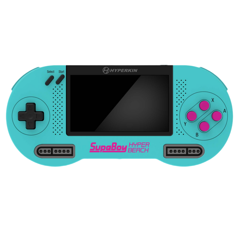 Buy now Retron Supaboy SNES Console | New, portable gaming system, plays original cartridges, sleek black design