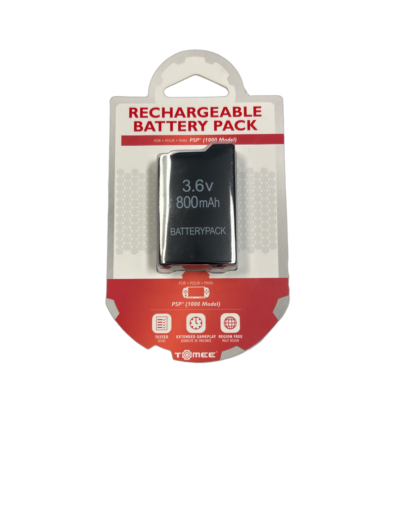 High-capacity PSP Replacement Battery, 3600mAh, durable lithium-ion, for extended gaming sessions