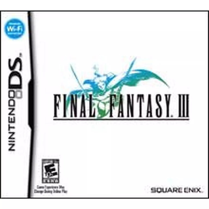 Final Fantasy III DS game, classic RPG for Nintendo, vibrant cover art, engaging fantasy adventure