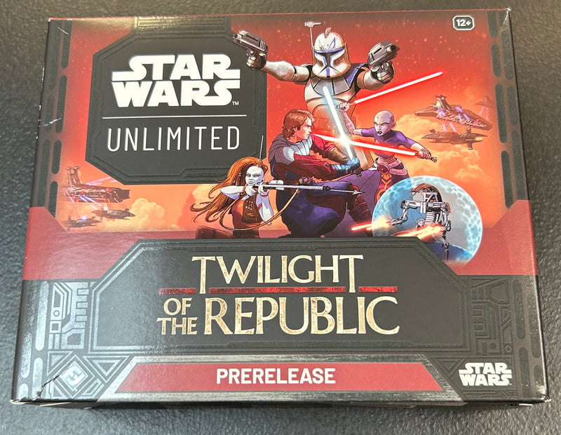 New Star Wars Unlimited Twilight of the Republic Prerelease Pack, exclusive collectible card game set, sealed box