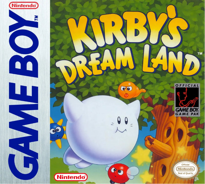 Kirby Dream Land (Game Boy) - classic handheld Nintendo platformer, Kirby's first adventure.