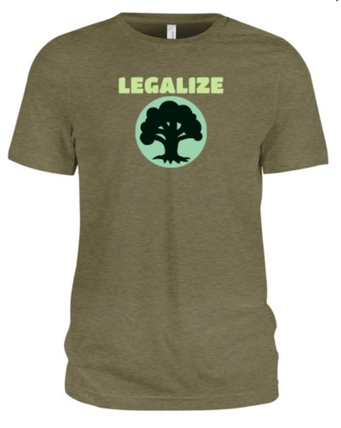Legalize “G” Shirt - bold graphic tee with unisex fit, black 100% cotton jersey, lightweight streetwear staple.
