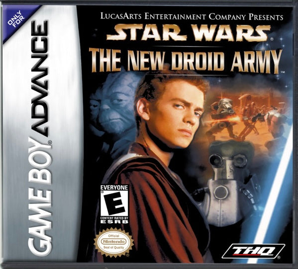 Star Wars New Droid Army GBA game cartridge, vintage collectible for Nintendo enthusiasts