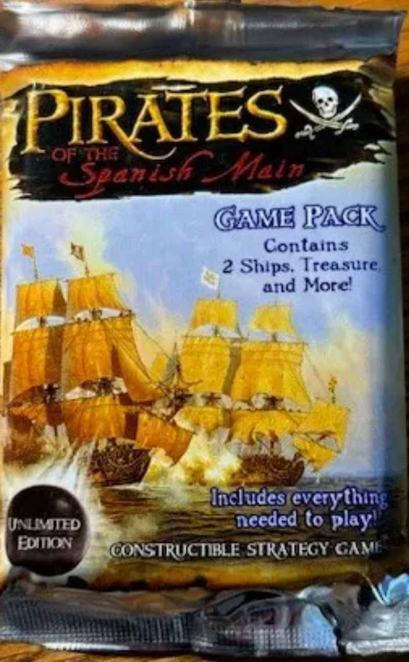 New Pirates of the Spanish Main Booster Pack, collectible Pirates CCG, unopened and rare