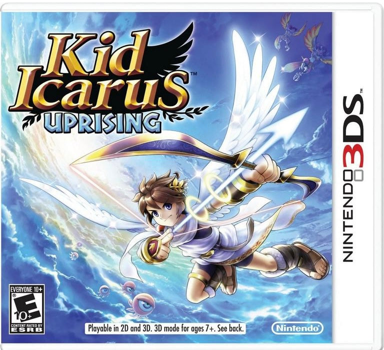 Kid Icarus Uprising 3DS game, action-packed fantasy adventure, vibrant graphics, for Nintendo 3DS