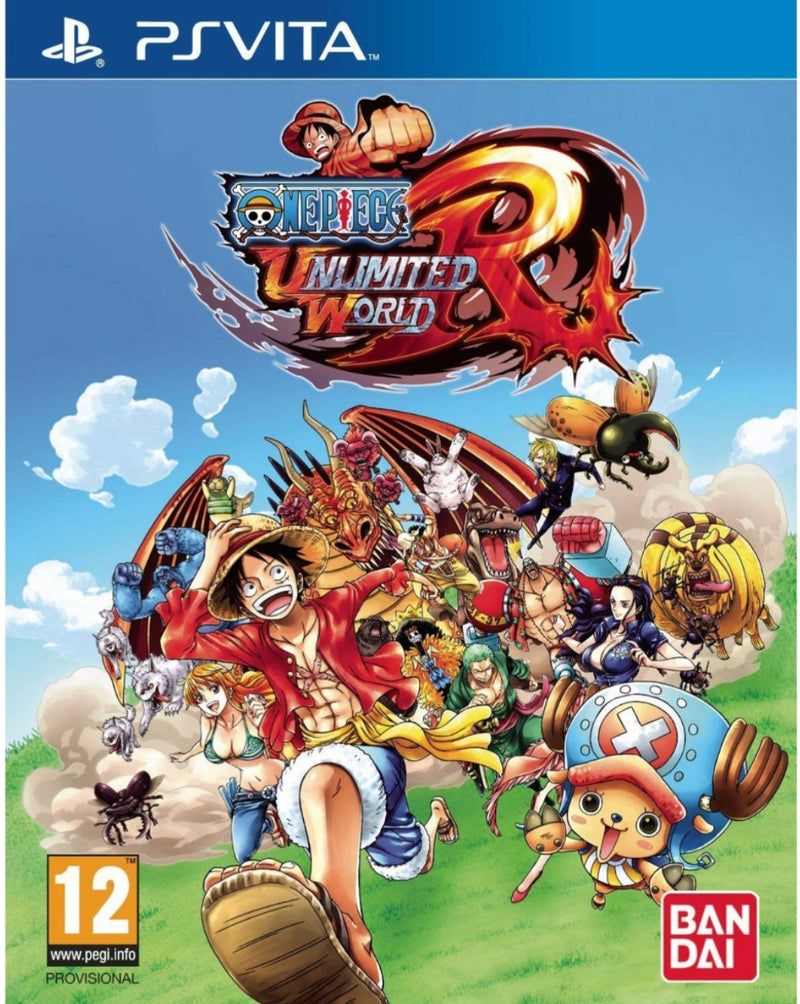 One Piece Unlimited World PS Vita game, action-adventure anime style, vibrant graphics, portable gaming