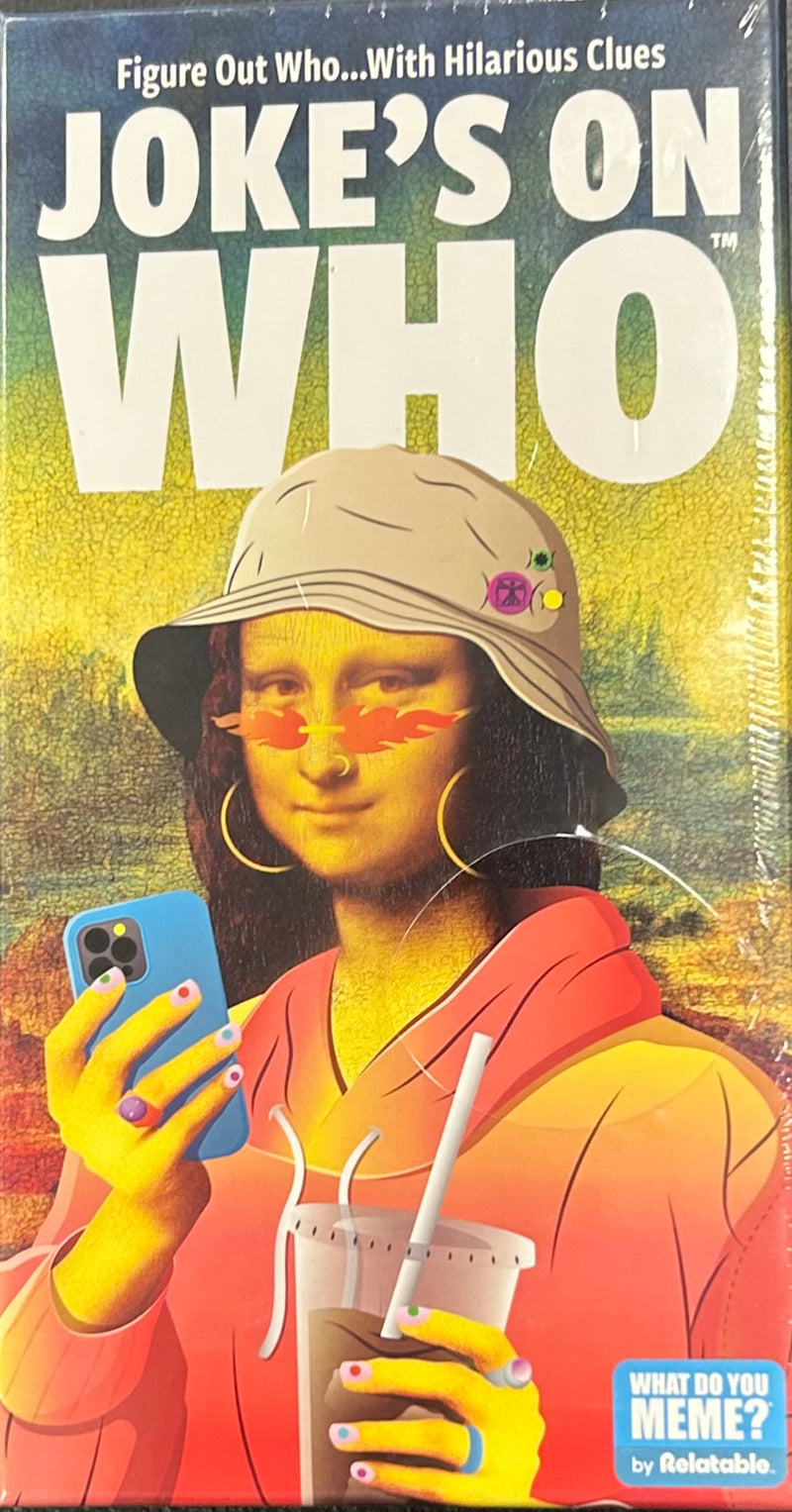 Buy Joke’s On Who Board Game, family-friendly party game for all ages, colorful design, strategy and humor combined