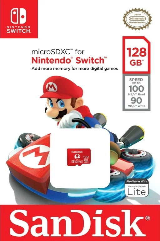 Buy new Nintendo Switch Micro SD Card 128 GB, high-speed storage for extra game capacity