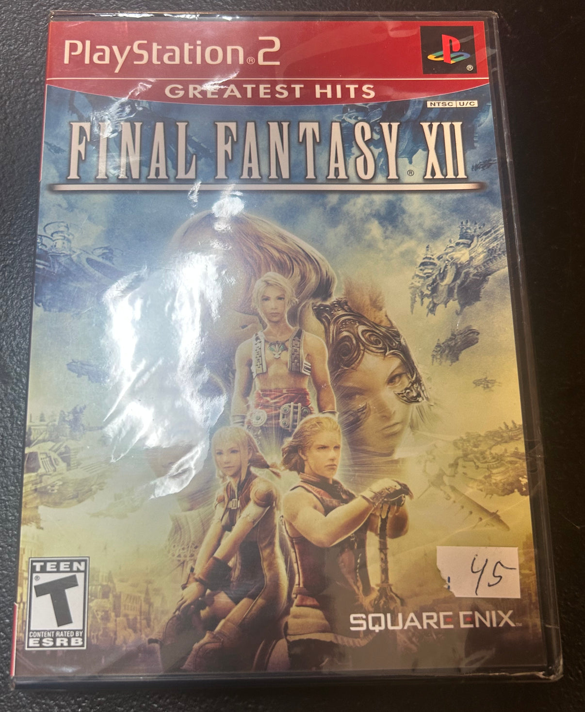Final Fantasy XII PS2 game, classic RPG for PlayStation 2, epic fantasy adventure cover art