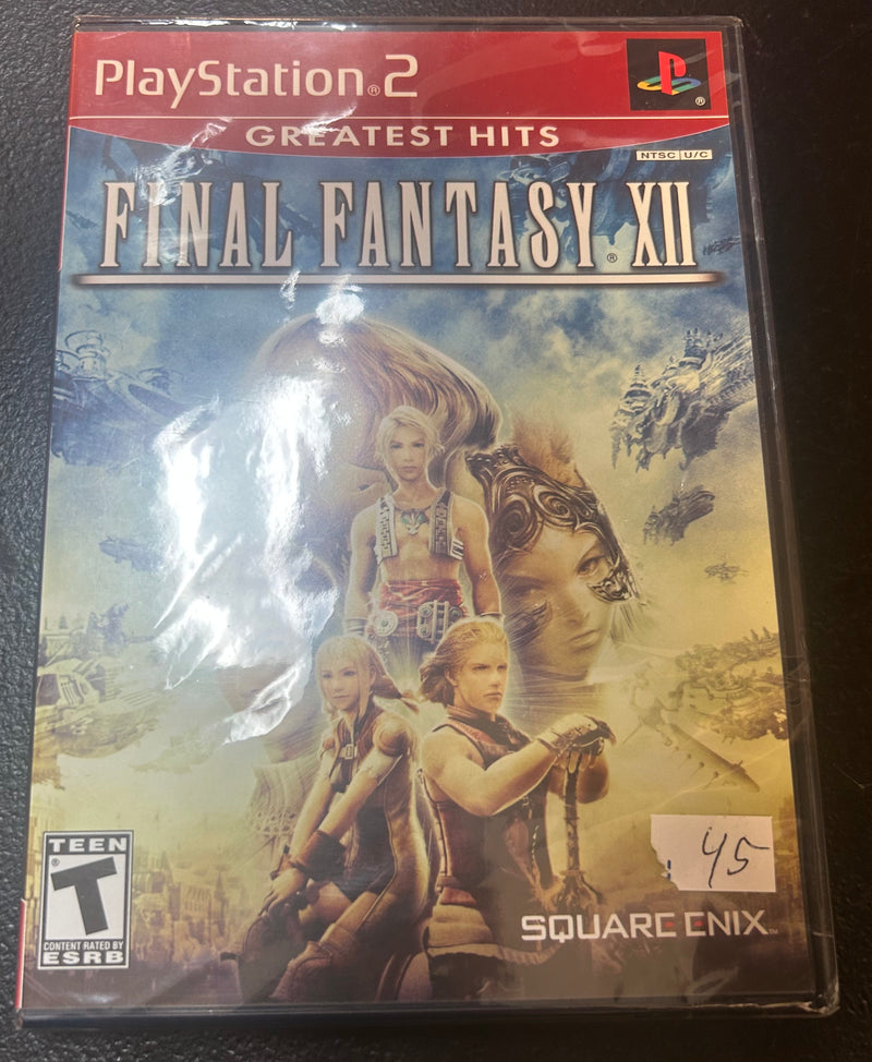 Final Fantasy XII PS2 game, classic RPG for PlayStation 2, epic fantasy adventure cover art