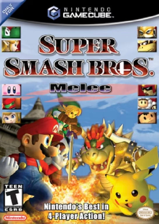 Super Smash Bros. Melee for GameCube - Nintendo fighting game with 4-player battles and fan-favorite characters.