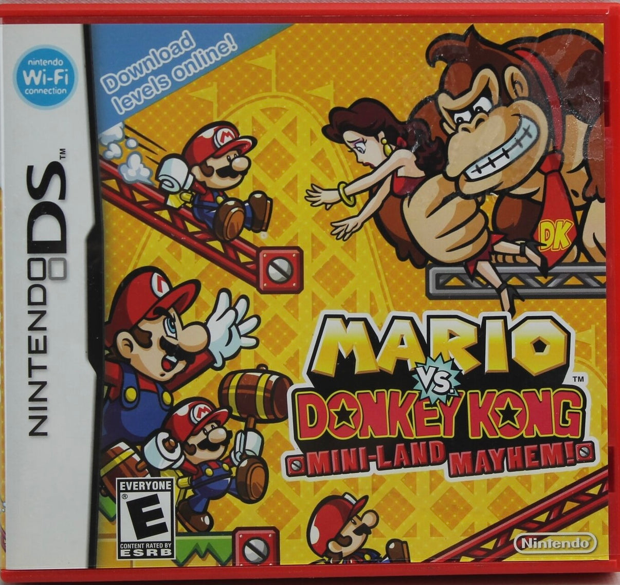 Mario Vs. Donkey Kong Mini-land Mayhem DS game, colorful puzzle adventure for Nintendo DS, family-friendly entertainment