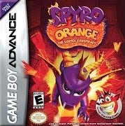 Spyro: Orange | GBA vintage game cartridge, vivid orange, classic platformer for Game Boy Advance enthusiasts