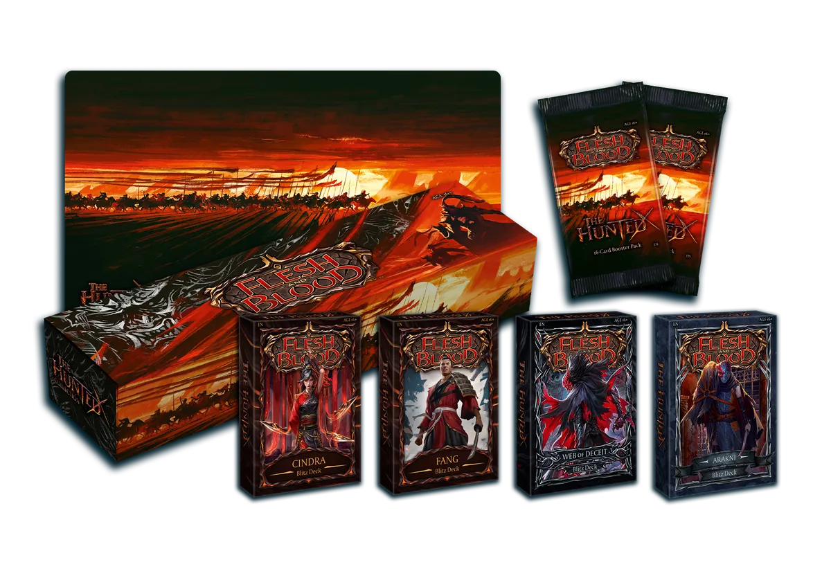 Flesh and Blood The Hunted Blitz Deck Collection, strategy card game for competitive players, exclusive artwork edition