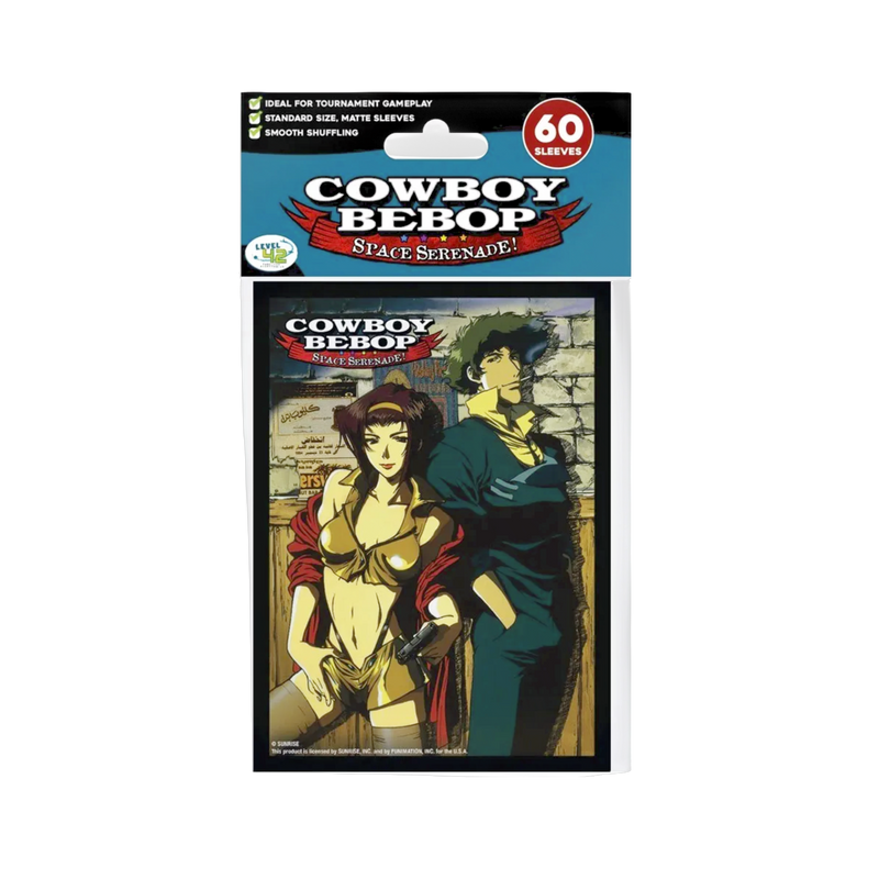 Buy Official Cowboy Bebop Sleeves 60ct for card protection, featuring iconic anime artwork, durable material, pack of 60.
