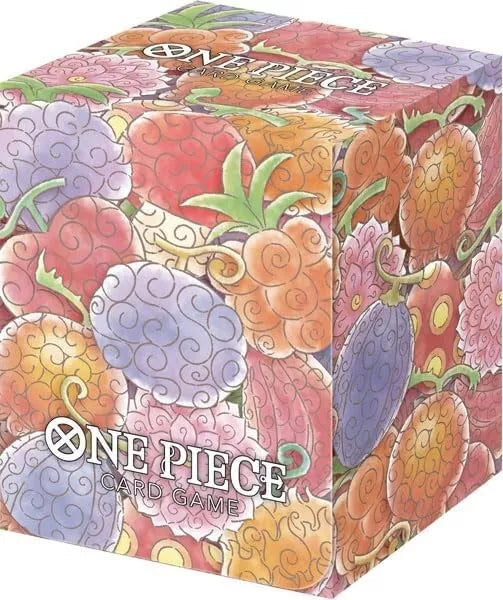 One Piece Official Deck Box in durable black plastic, compact size for card game enthusiasts