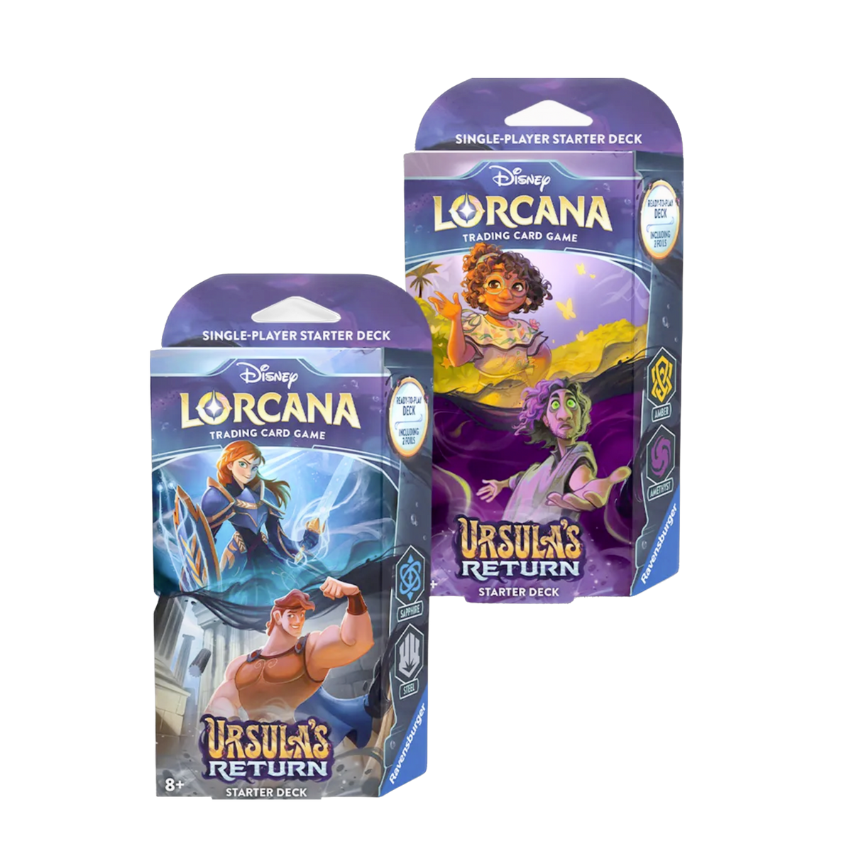 New Lorcana Ursula’s Return Starter Decks, collectible card game, vibrant fantasy artwork