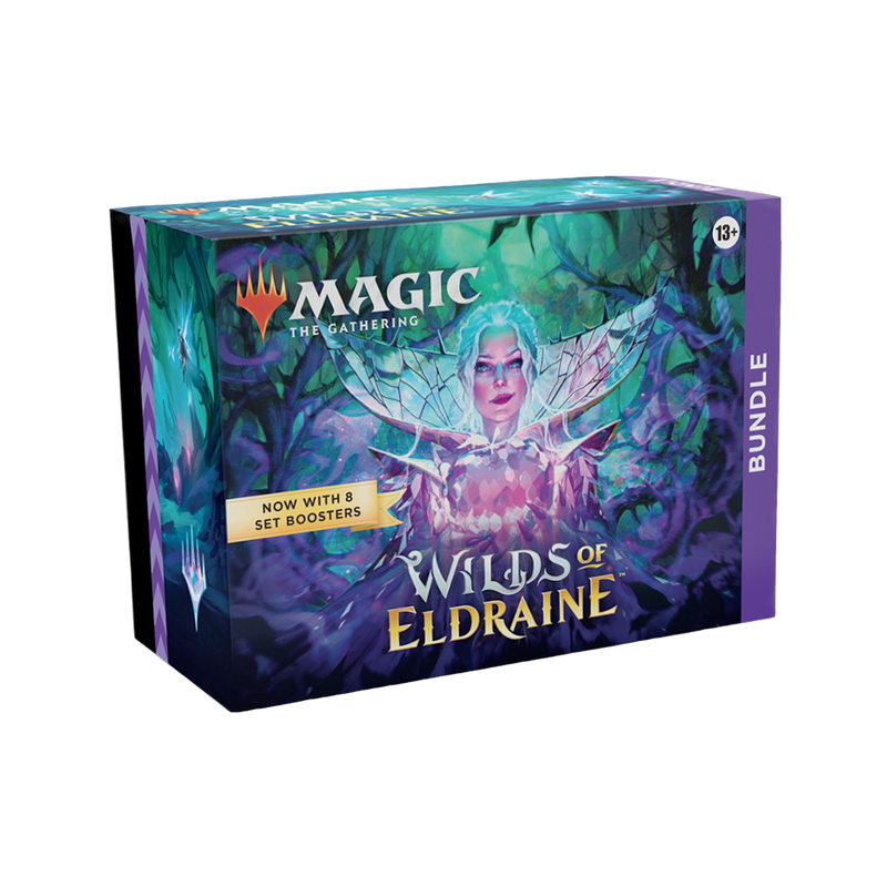 New Wilds of Eldraine Bundle Magic game set, featuring exclusive cards, collector's items, and unique artwork