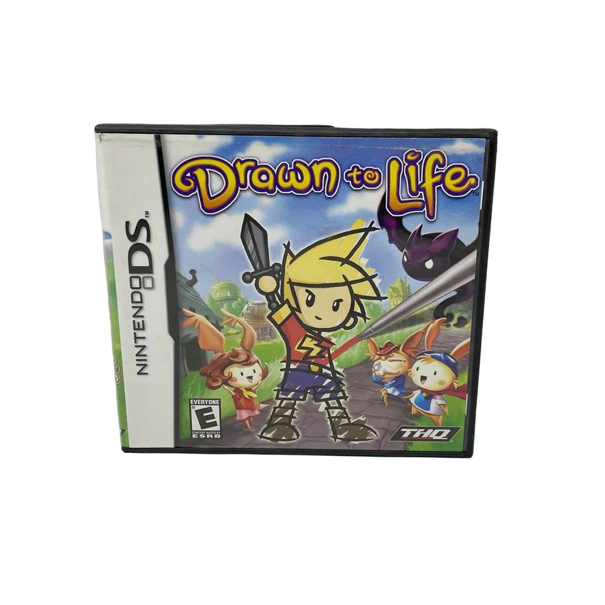 Buy Drawn to Life DS game cartridge, family-friendly adventure for Nintendo DS, creative drawing gameplay, colorful design