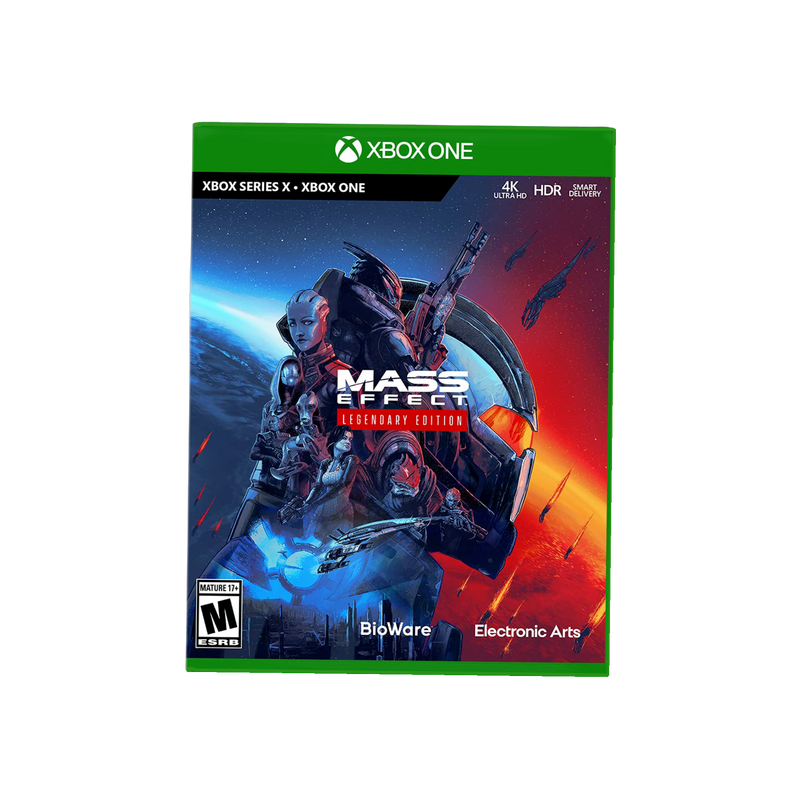 Mass Effect Legendary Edition XBOX One game, action-packed RPG, high-resolution graphics, trilogy bundle