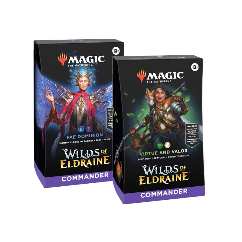 Buy now: Wilds of Eldraine Single Commander Deck MTG, new and sealed, perfect for Magic the Gathering collectors and players