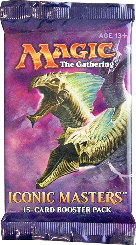 Buy new Iconic Masters Booster Pack for Magic the Gathering, featuring rare collectible cards, sealed fresh.