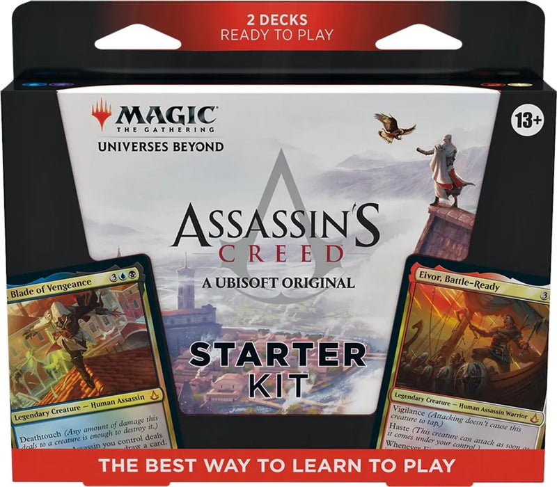 New Magic Assassin’s Creed Starter Kit MTG, exclusive collectible card game set, latest edition