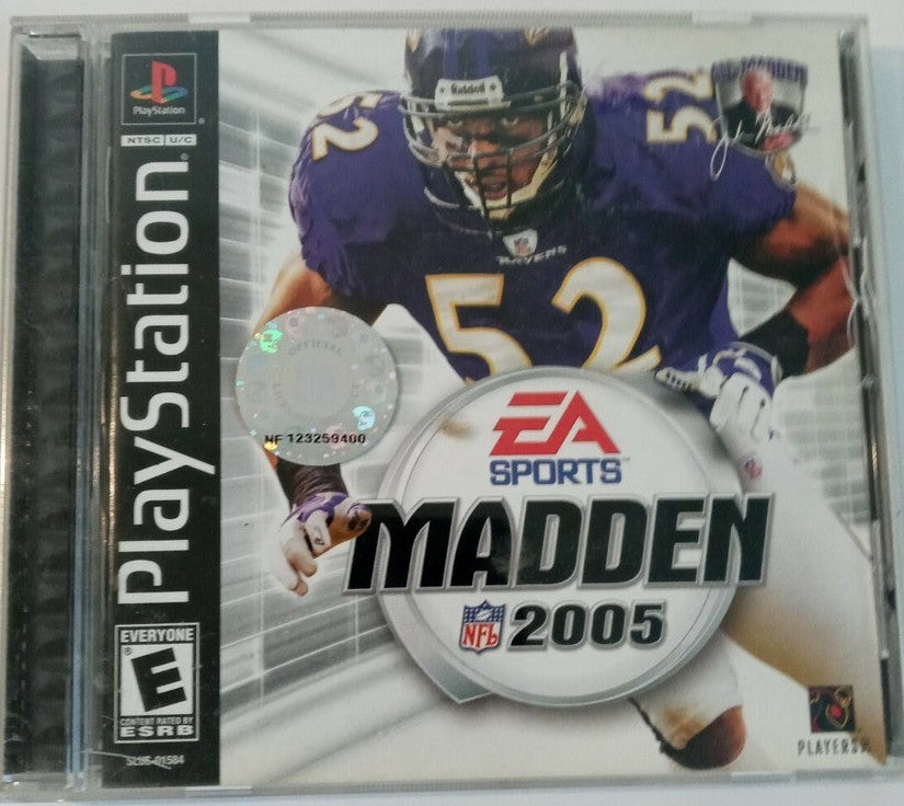Madden 2005 | PS1 game cartridge, classic football video game by EA, 2004 release, retro sports title