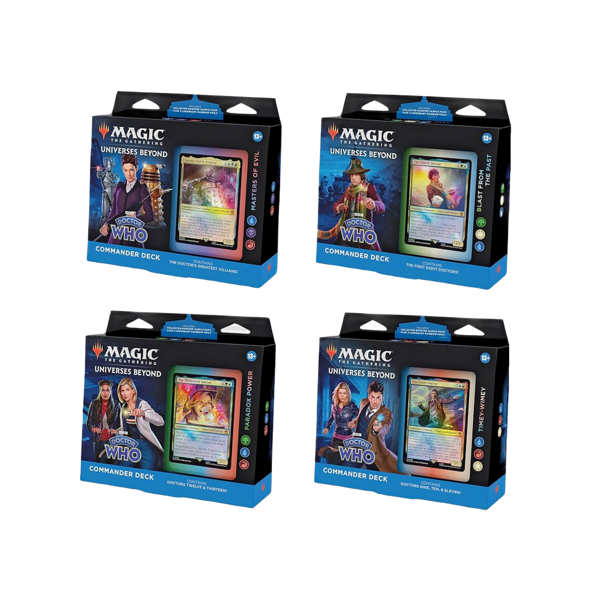 New MTG Universes Beyond: Doctor Who Single Commander Deck, collectible card game, latest edition
