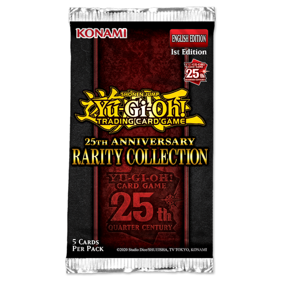 Buy now 25th Anniversary Rarity Collection Booster Pack Yugioh, new sealed pack, collectible card game enthusiasts' choice