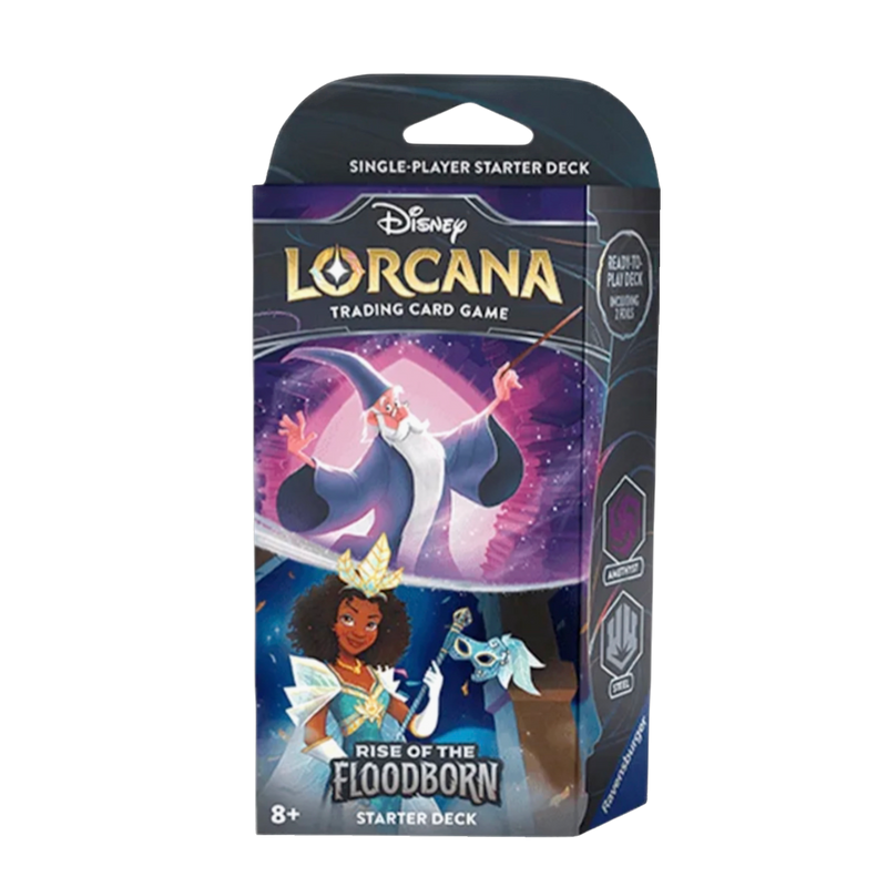 New Lorcana Rise of the Floodborn Starter Decks, exclusive fantasy card game, collectible edition