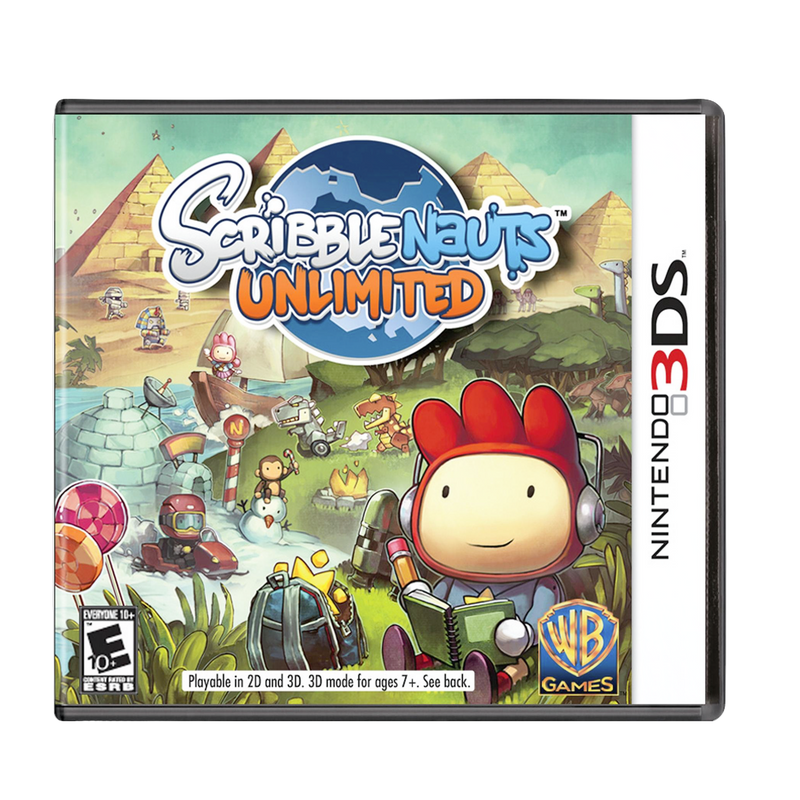 Buy Scribblenauts Unlimited DS game, creative puzzle adventure for Nintendo DS, family-friendly entertainment