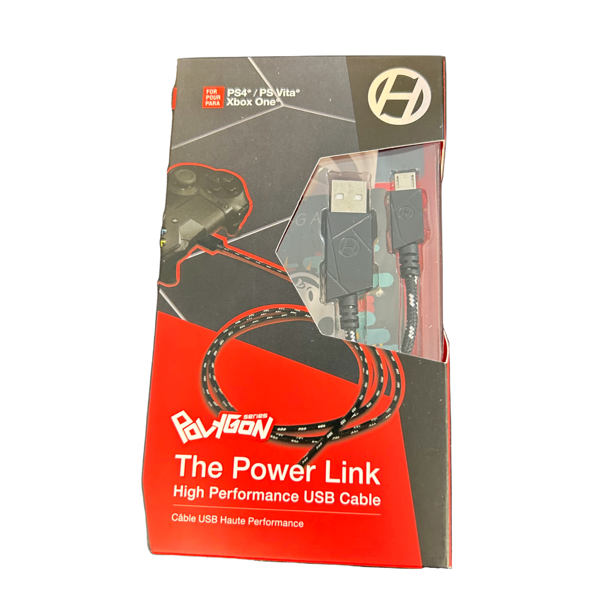 New PS4 / PS Vita Charge Cable, durable black USB charging cord for gaming consoles, 6ft long