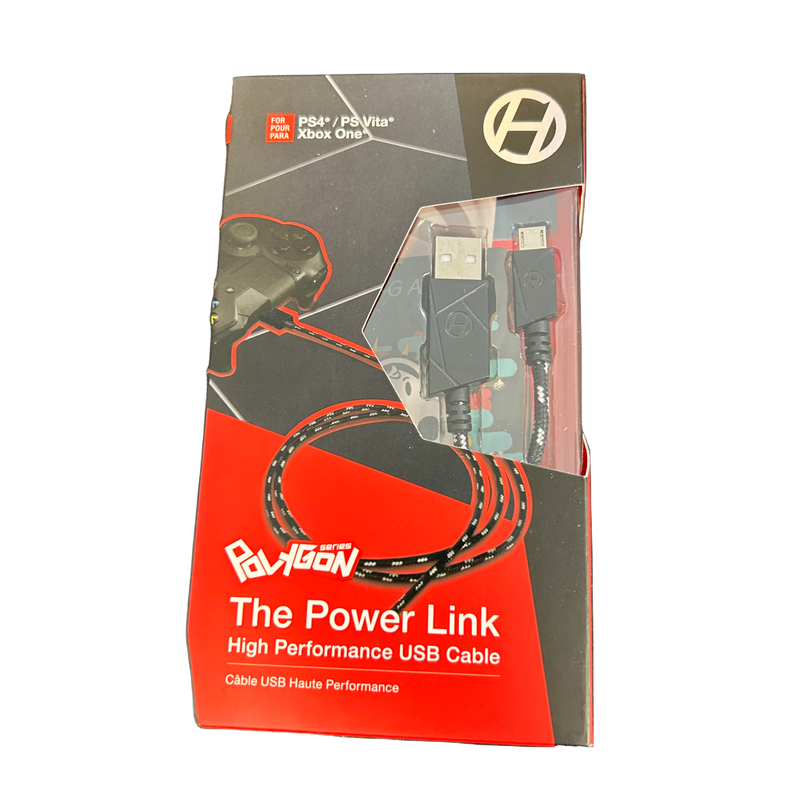 New PS4 / PS Vita Charge Cable, durable black USB charging cord for gaming consoles, 6ft long