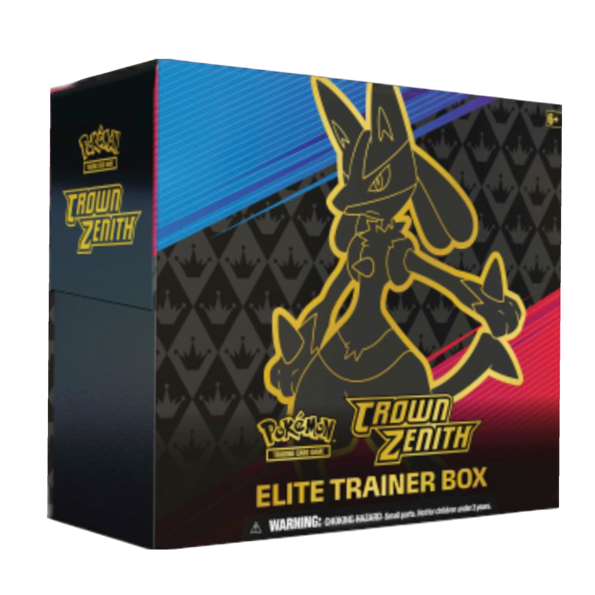 New Pokemon Crown Zenith Elite Trainer Box, collectible card game, sealed package, vibrant design